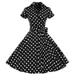 Robe Vintage Année 50 Noir - Louise Vintage