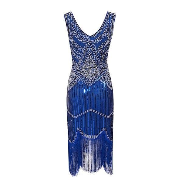 Robe Vintage Années 20 Bleu - Louise Vintage