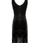 Robe Vintage Années 20 Gatsby Noir - Louise Vintage