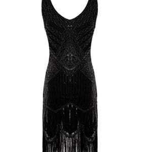 Robe Vintage Années 20 Gatsby Noir - Louise Vintage