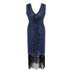 Robe Vintage Années 20 Grande Taille Jazz Bleu - Louise Vintage