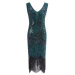Robe Vintage Années 20 Paris Vert - Louise Vintage