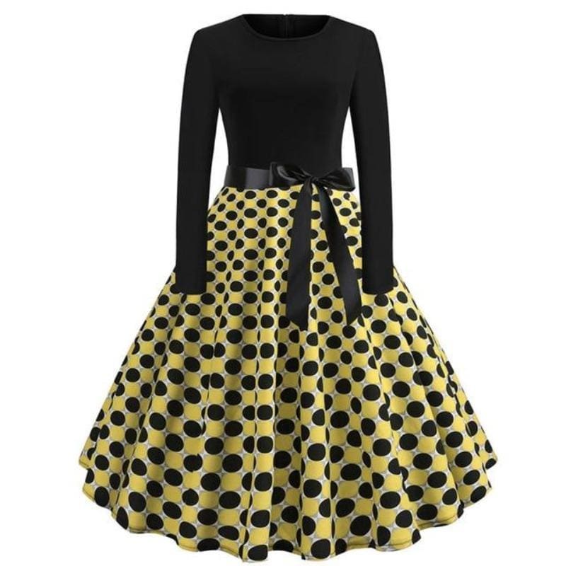 Robe Vintage Jaune - Louise Vintage