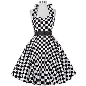 Robe Vintage Noir et Blanc - Louise Vintage