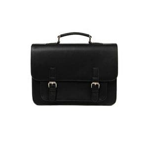 Sac Bandoulière Cartable Vintage Noir - Louise Vintage