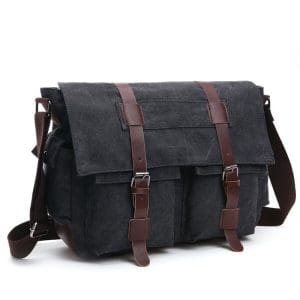 Sac Bandoulière Homme Vintage Noir - Louise Vintage