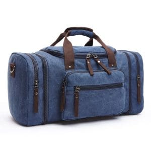 Sac de Voyage Homme Vintage Bleu - Louise Vintage