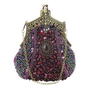 Sac Vintage Années 20 Luxe Violet - Louise Vintage