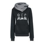 Sweat Vintage à Capuche Noir - Louise Vintage