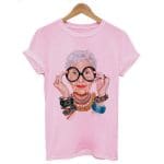 T Shirt Rétro Femme Motorcycle Rose - Louise Vintage