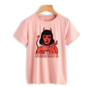 T Shirt Rétro Femme Rock Rose - Louise Vintage