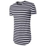 T Shirt Vintage Homme Rayé Noir - Louise Vintage