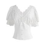 Top Vintage Années 30 Blanc - Louise Vintage