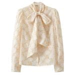 Top Vintage Années 30 Manches Longues Ivoire - Louise Vintage