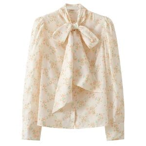 Top Vintage Années 30 Manches Longues Ivoire - Louise Vintage