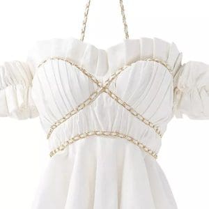 Top Vintage Blanc Dos Nu - Louise Vintage