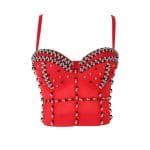 Top Vintage Bustier Rouge Perles - Louise Vintage