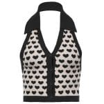 Top Vintage Coeurs Noir - Louise Vintage