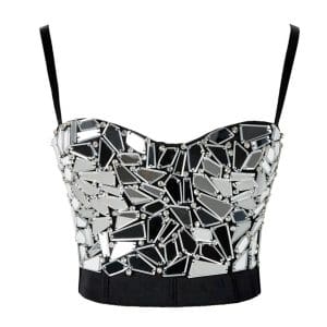 Top Vintage Disco Argent - Louise Vintage