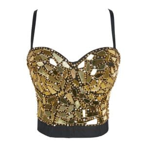 Top Vintage Disco Doré - Louise Vintage