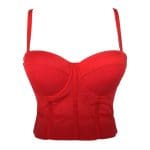 Top Vintage Rouge Bustier - Louise Vintage