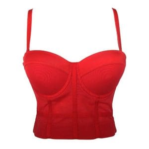 Top Vintage Rouge Bustier - Louise Vintage