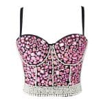 Top Vintage Strass Rose - Louise Vintage