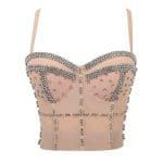Top Vintage Strass Rose Pale - Louise Vintage
